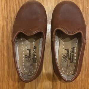 Sabah Tan brown Leather Loafers kids 22 /7